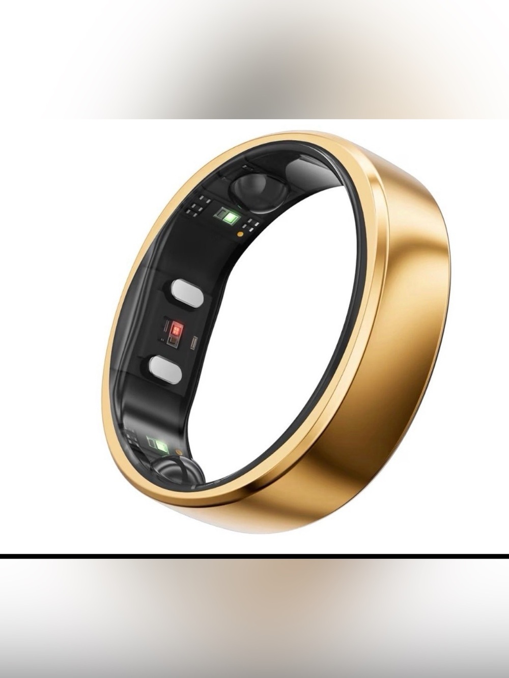 RingConn Gen 2 Smart Ring - Sleep Apnea Monitoring(Rose Gold, Size 8)